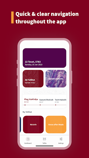 Android application The Koren Tefilla App screenshort