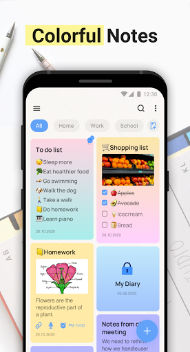 Easy Notes - Notepad, Notebook, Free Notes App  screenshots 1