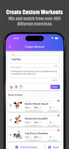 Screenshot of Bench Gym Log: Workout Tracker