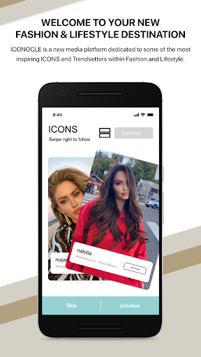 Android application ICONOCLE screenshort