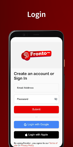 Android application Fronto screenshort
