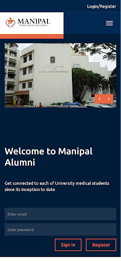 Android application Manipal Alumni - Medical screenshort
