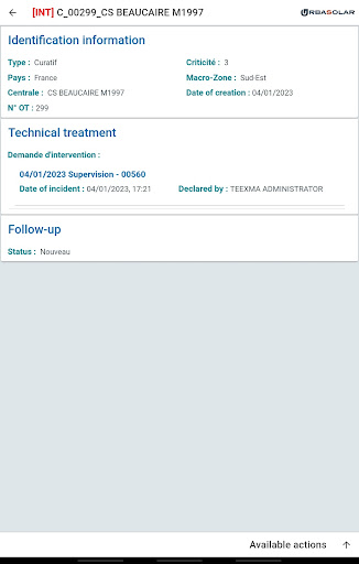 URBASOLAR GMAO Screen 3