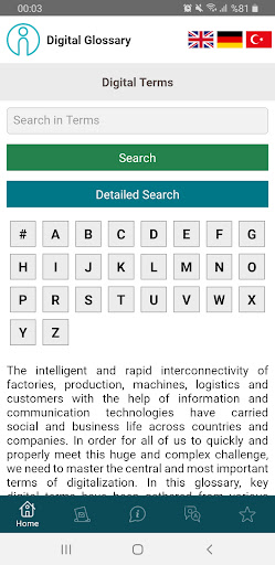 Android application Digital Glossary screenshort
