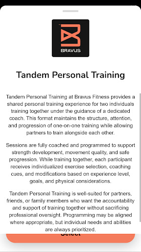 Bravus Fitness ekran görüntüsü