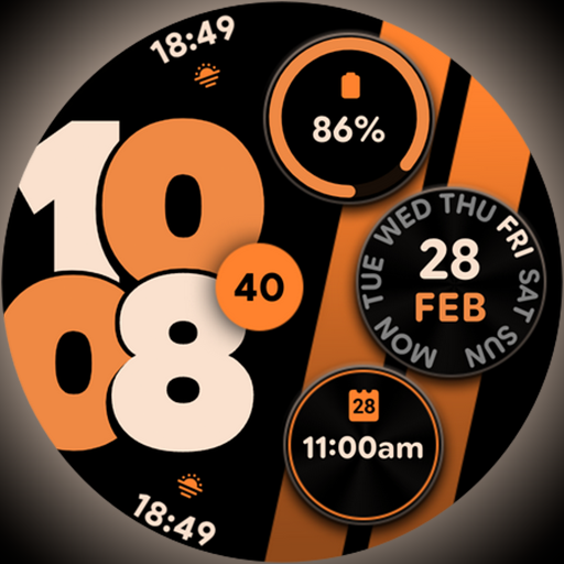 Sporty Pixel - Watch face Logo