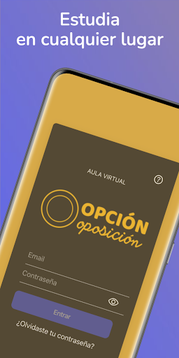 Android application Opción Oposición screenshort