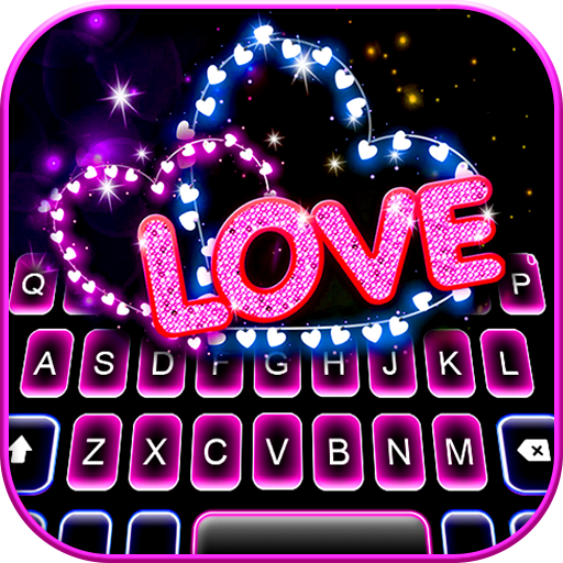 Neon Love Hearts Theme  Icon