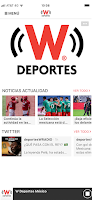 screenshot of W Deportes México