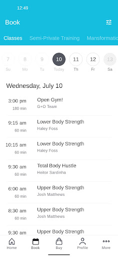 Gravity + Oxygen Fitness Screen 2