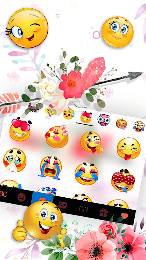 Flower Arrow Keyboard Theme Screen 3
