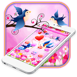 Cute Love Birds theme and Live wallpaper icon