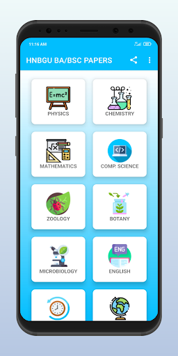 Android application HNBGU BA/BSC Question Papers screenshort