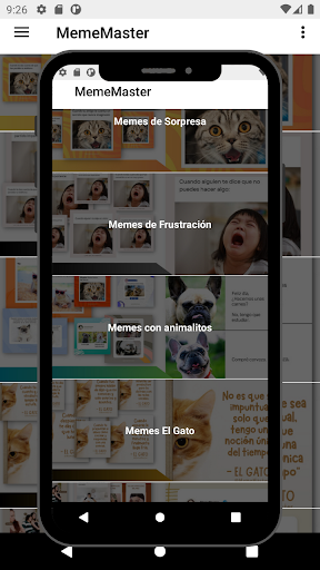 Android application MemeMaster memes para todos screenshort