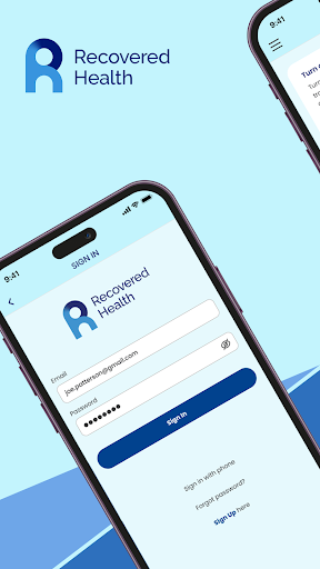 Android application Recovered Health screenshort