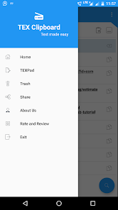 Captura 1 TEX - Clipboard android