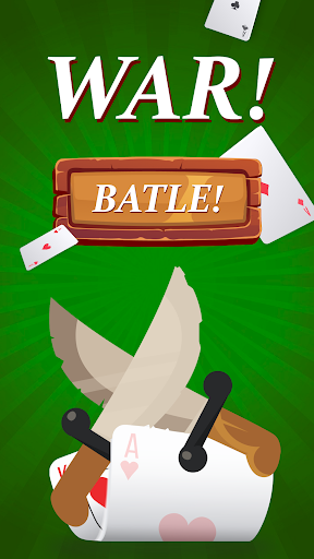 Android application War Card Game screenshort