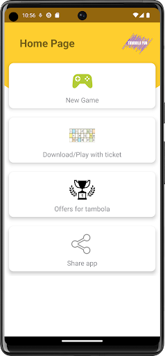 Tambola Number Calling Tickets Screen 2