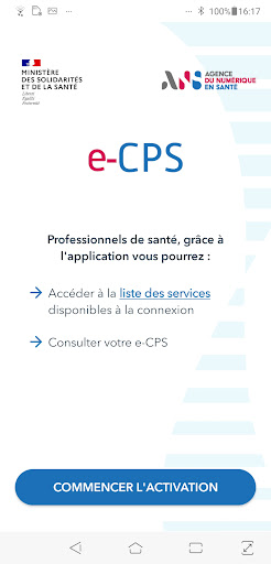 Android application e-CPS screenshort