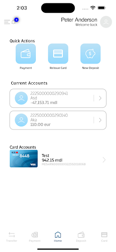 Personal Mobile 24Banking Screen 3