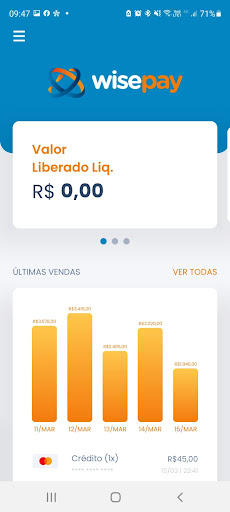 WisePay - Vendas Screen 2
