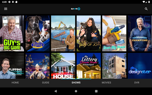 Screenshot of Elevate TV