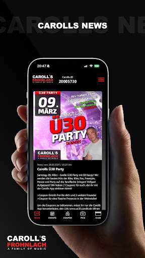 Android application Carolls App screenshort