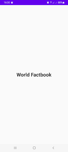 Android application World Factbook screenshort