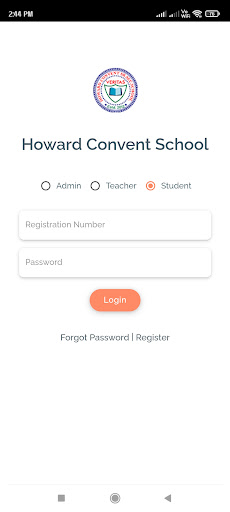 Android application Howard Convent School screenshort