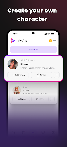 Pheon: AI Girlfriend Chat Bot Screenshot