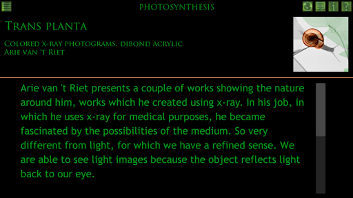 Photosynthesis Art Catalogue Screen 3