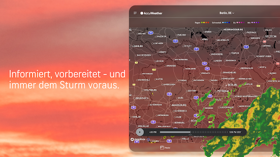 AccuWeather: Wetterradar Capture d'écran