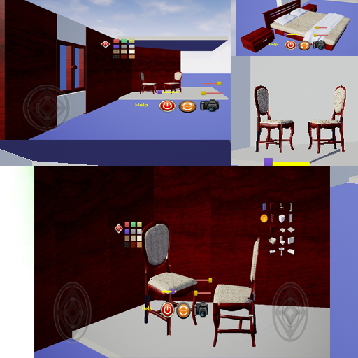 drawing 3d home logo