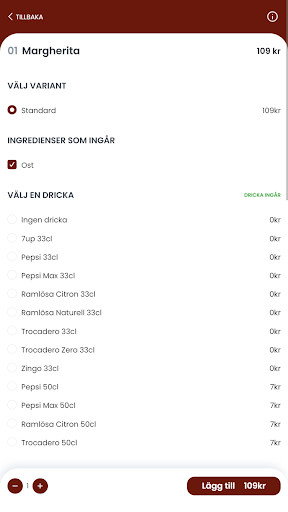 Android application Trebo Bar & Grill screenshort
