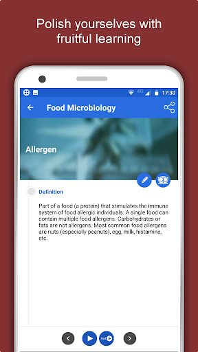 Screenshot of Food Science & Nutrition App