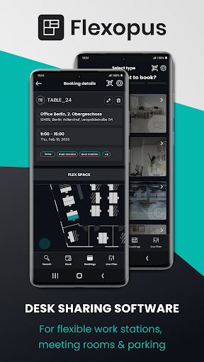 Android application Flexopus - Desk Sharing screenshort