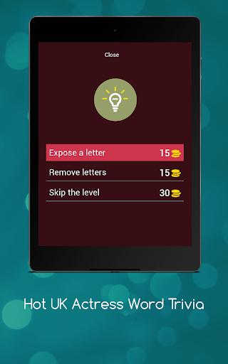 UK actress word trivia quiz