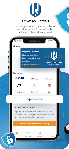Android application Rayat Solutions screenshort