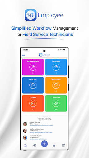 Android application i4T Employee screenshort