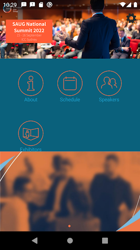 Android application SAUG National Summit 2022 screenshort
