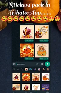 Thanksgiving Sticker -Whatsapp