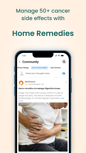 Android application ZenOnco Cancer Care screenshort