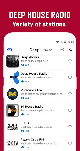 Android application Deep House Radio Online screenshort