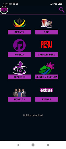 Android application TV PREMIUN screenshort