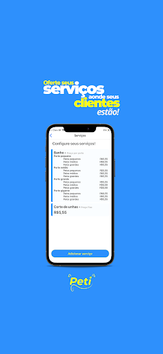 Android application Peti Parceiros screenshort