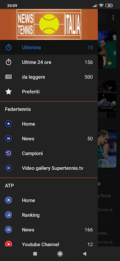 Android application News - Tennis Italia screenshort