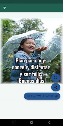 Android application Lindos Saludos de Buenos Días screenshort