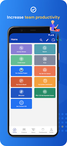 Android application Mobility for Jira - Team screenshort