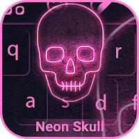 Neon Skull Keyboard Theme - Theme Keyboard