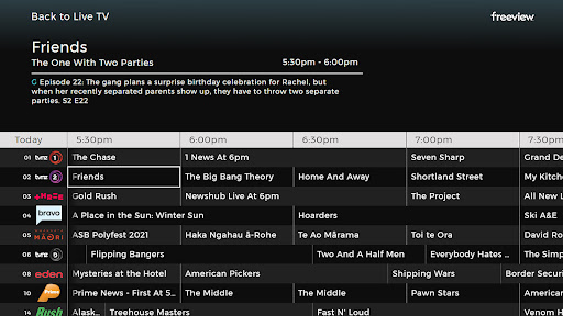 Freeview Live TV Screen 2